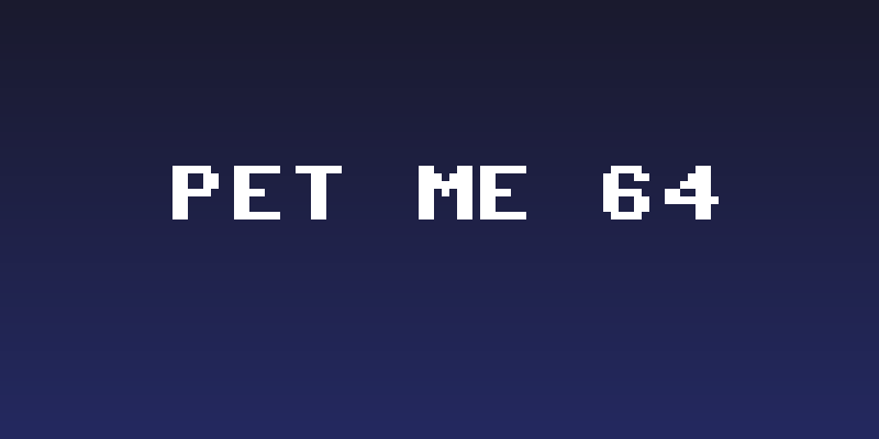 Pet Me 64 Social Header