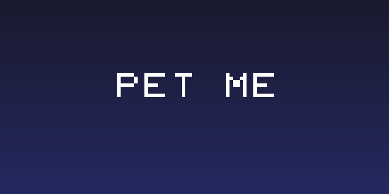 Pet Me Social Header