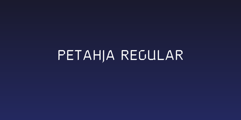 Petahja Regular Social Header