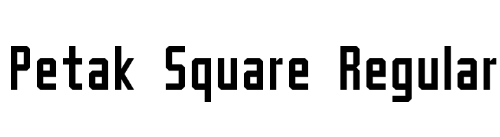 Petak Square Regular Font