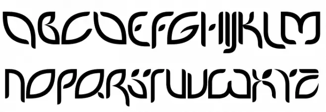 PetalGlyph Schriftart Groß