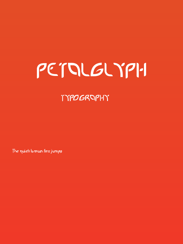 PetalGlyph Poster