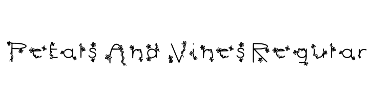 Petals And Vines Regular Fonte