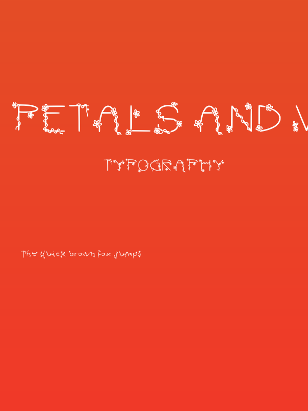 Petals And Vines Regular Poster