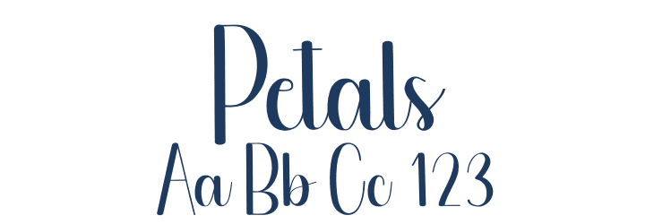 Petals Font Preview