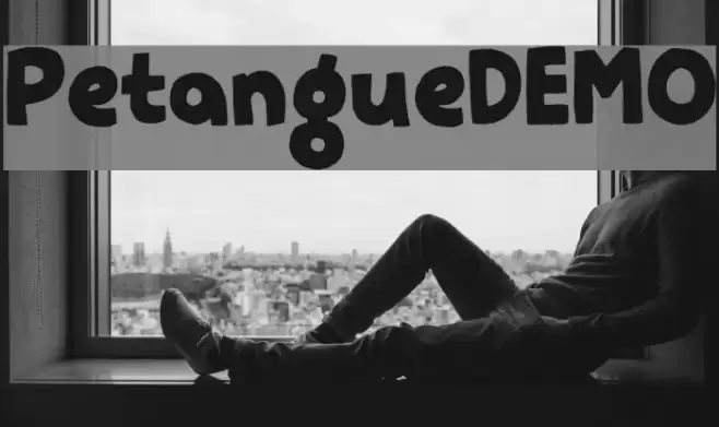 PetangueDEMO Font examples
