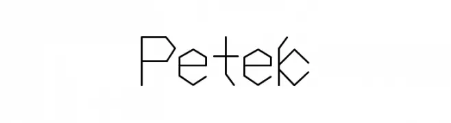 Petek  font caratteri gratis