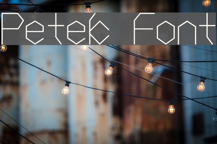 Petek Font examples
