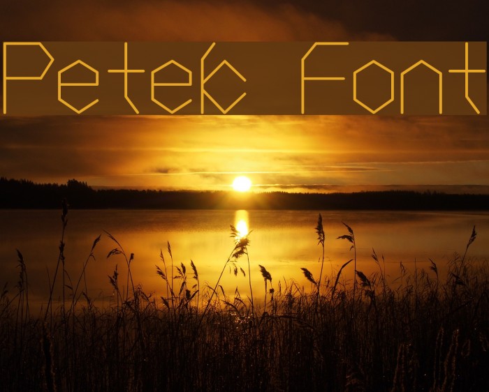 Petek Font examples