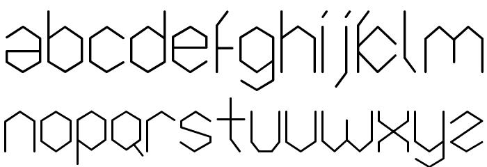 Petek Font LOWERCASE