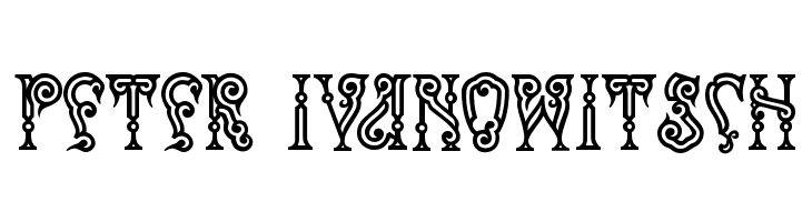 Peter Ivanowitsch  Free Fonts Download
