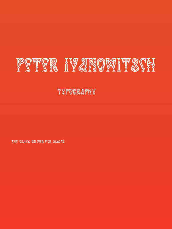 Peter Ivanowitsch Poster