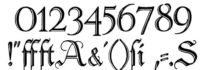 Peter Schlemihl Font OTHER CHARS