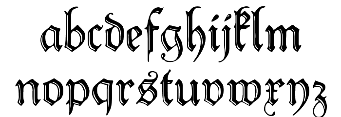 Peter Schlemihl Font LOWERCASE