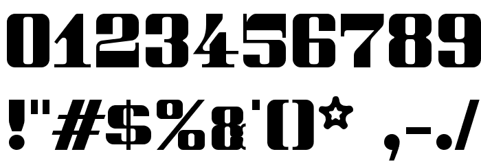 PeterObscure-Bold Font OTHER CHARS