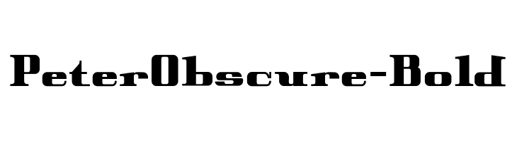 PeterObscure-Bold  नि: शुल्क फ़ॉन्ट्स डाउनलोड