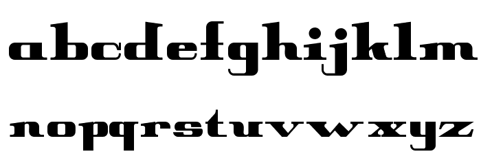 PeterObscure-Bold Font LOWERCASE