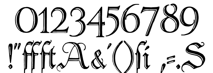 PeterSchlemihl Font OTHER CHARS