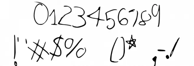 Peter_s_Handwriting Font OTHER CHARS