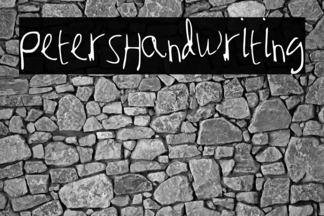 Peter_s_Handwriting Font examples