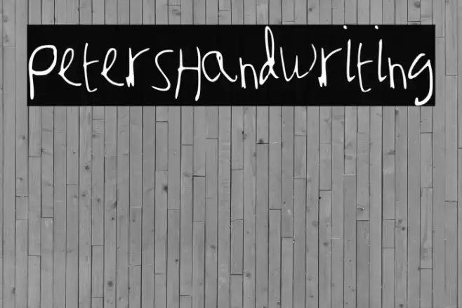 Peter_s_Handwriting Font examples