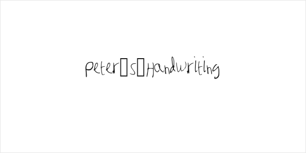 Peter_s_Handwriting Logo