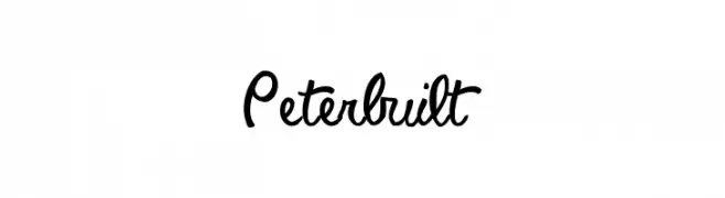 Peterbuilt  font caratteri gratis