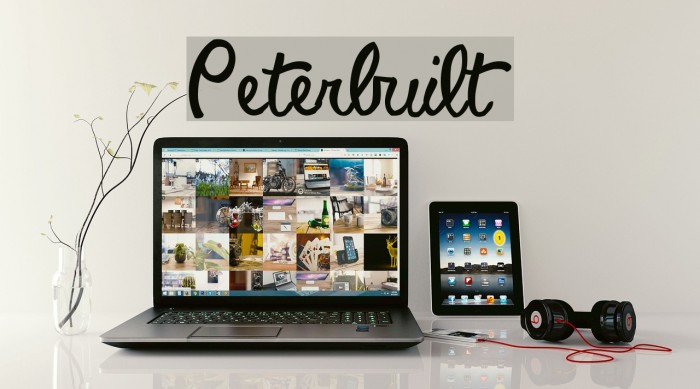 Peterbuilt Font examples