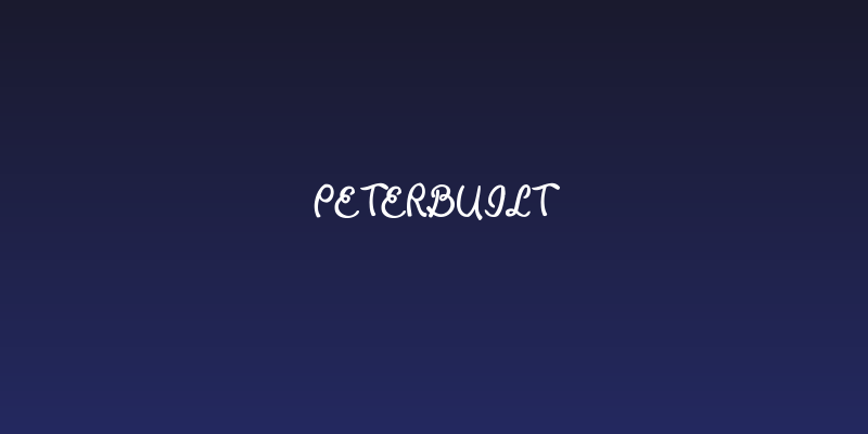 Peterbuilt Social Header