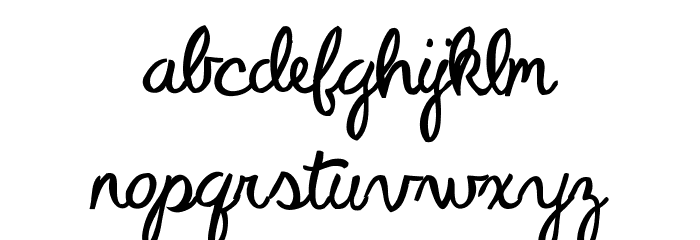 Peterbuilt Font LOWERCASE