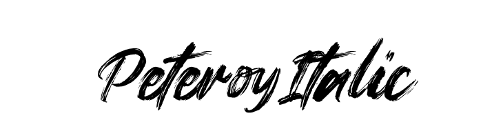 Peteroy Italic  les polices de caractères gratuit tlcharger