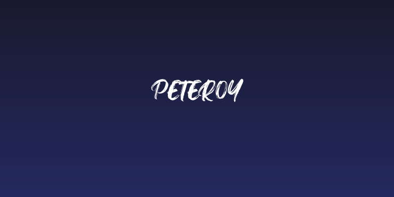 Peteroy Social Header