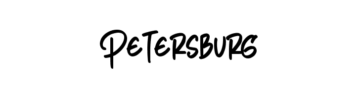 Petersburg  Frei Schriftart Herunterladen