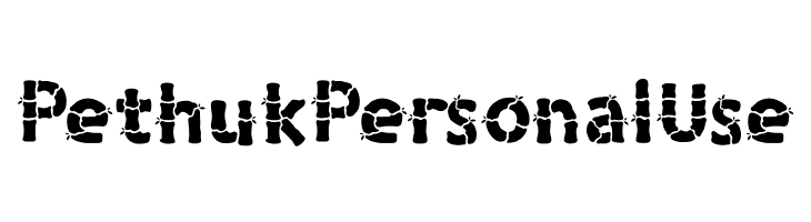 Pethuk Personal Use Fonte