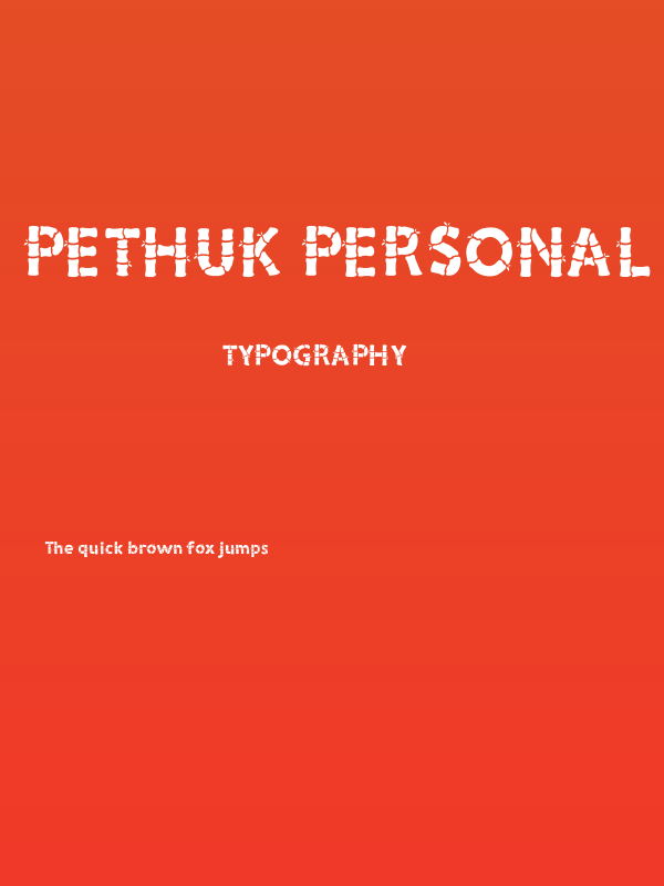 Pethuk Personal Use Poster
