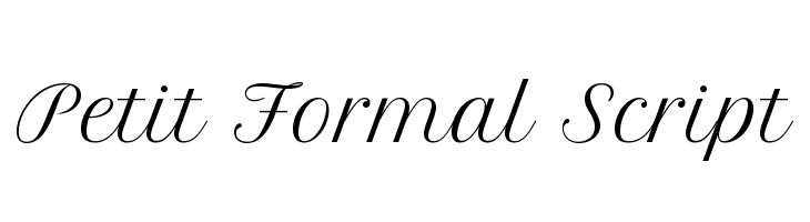 Petit Formal Script Font - FFonts.net