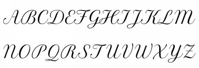 Petit Formal Script Polices MAJUSCULES