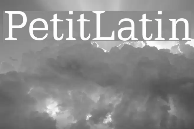 PetitLatin フォント examples
