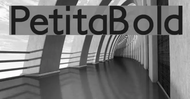 PetitaBold Font examples