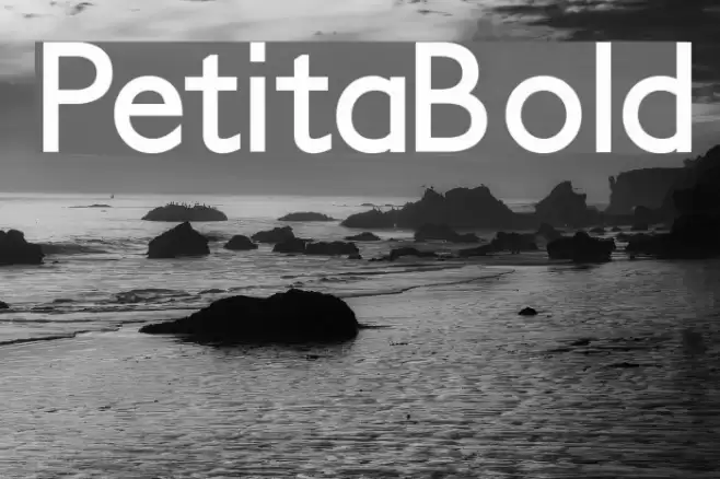 PetitaBold Font examples