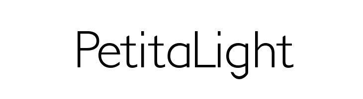 PetitaLight Font