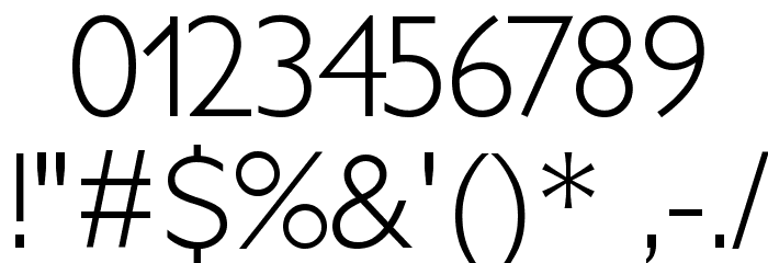 PetitaLight Font OTHER CHARS
