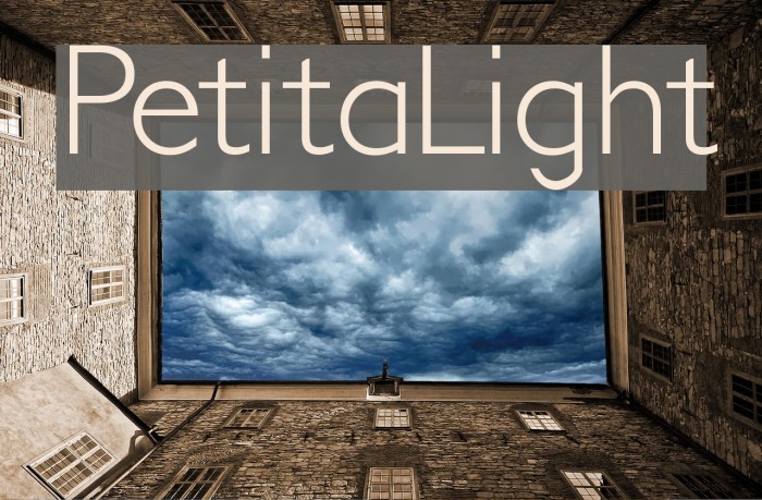 PetitaLight Font examples