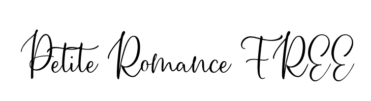 Petite Romance FREE  नि: शुल्क फ़ॉन्ट्स डाउनलोड