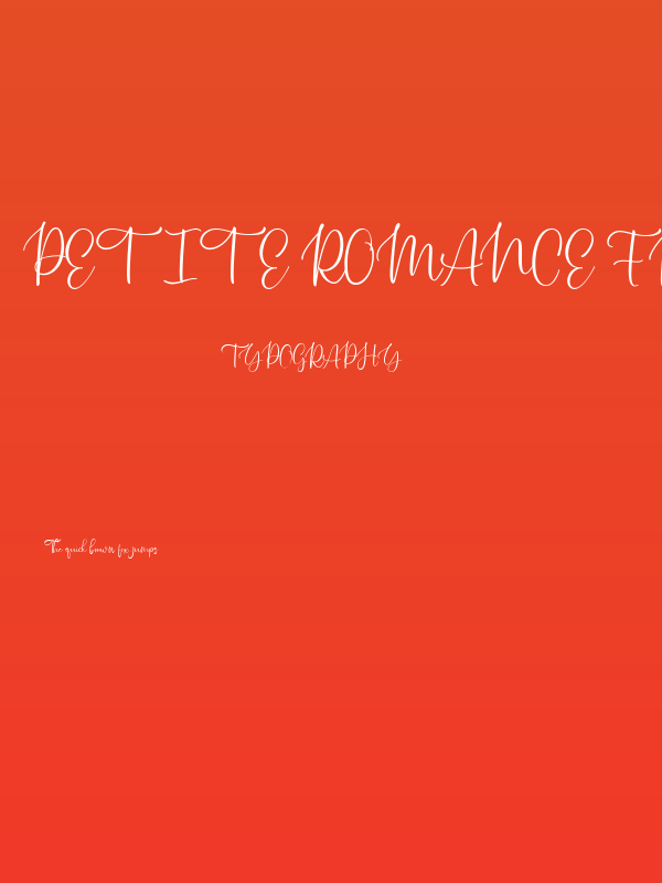 Petite Romance FREE Poster