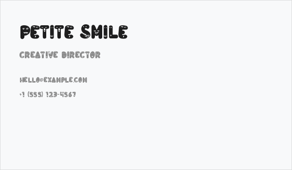 Petite Smile Business Card
