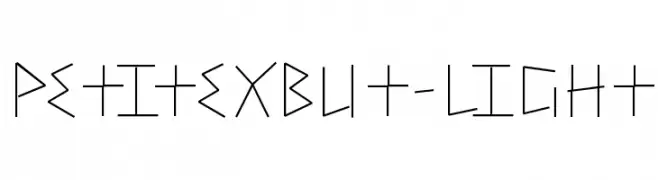 PetitexBut-Light  Скачать бесплатные шрифты