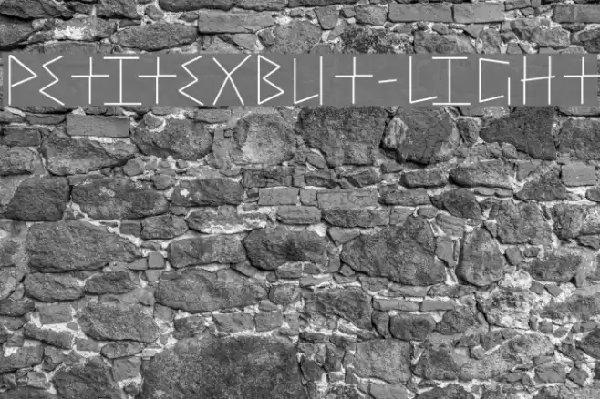 PetitexBut-Light Font examples