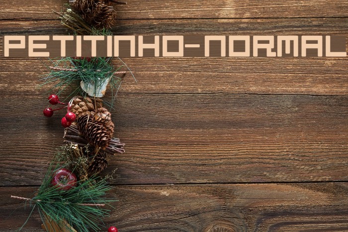Petitinho-Normal Font examples