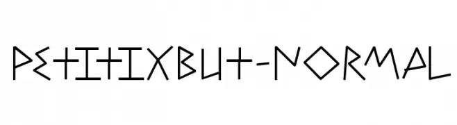 PetitixBut-Normal  Скачать бесплатные шрифты